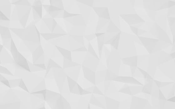 Abstract geometric white and gray color background, polygon, low poly pattern. 3D render illustration. photo