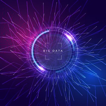 big data computerized post design vector art design photo