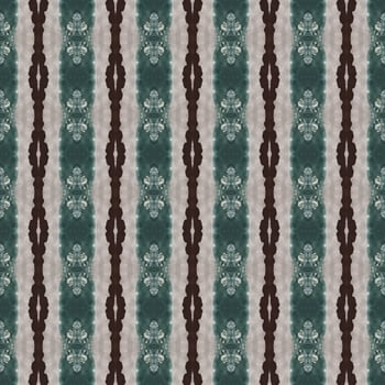 Shibori pattern. Ikat textile. Tie dye print. Green seamless stencil. Moroccan tile. Folk geometric ornament. Japanese shibori pattern. Watercolor batik paint, silk fabric. Ethnic carpet motif photo