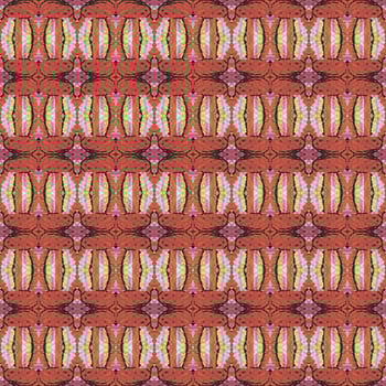 Shibori pattern. Ikat textile. Tie dye print. Red seamless stencil. Moroccan tile. Folk geometric ornament. Japanese shibori pattern. Watercolor batik paint, silk fabric. Ethnic carpet motif photo
