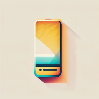 illustration of a smartphone logo photo