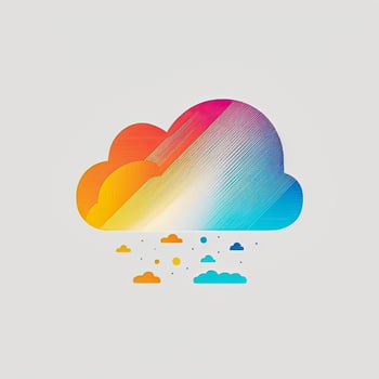 illustration of a cloud logo photo