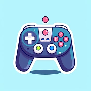 Joystick game. sport technology cartoon icon illustration, generat ai photo