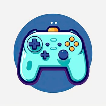 Joystick game. sport technology cartoon icon illustration, generat ai photo