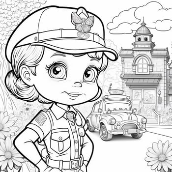 kids coloring page cartoon coloring page illustration vector. For kids coloring book photo