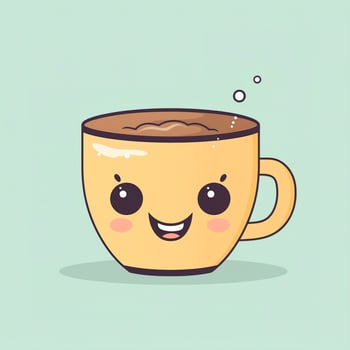 a cute coffee mug, generat ai photo