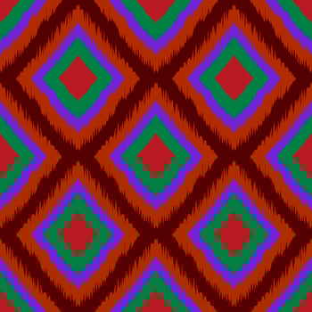 Ikat geometric folklore ornament. Tribal ethnic texture. Seamless striped pattern in Aztec style. Figure tribal embroidery. Indian, Scandinavian, Gyp sy, Mexican, folk pattern.ikat pattern. photo