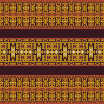 Ikat geometric folklore ornament. Tribal ethnic texture. Seamless striped pattern in Aztec style. Figure tribal embroidery. Indian, Scandinavian, Gyp sy, Mexican, folk pattern.ikat Seamless pattern. photo