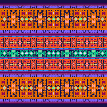 Ikat geometric folklore ornament. Tribal ethnic texture. Seamless striped pattern in Aztec style. Figure tribal embroidery. Indian, Scandinavian, Gyp sy, Mexican, folk pattern.ikat Seamless pattern. photo