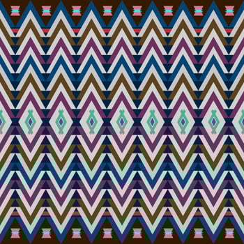 Ikat geometric folklore ornament. Tribal ethnic texture. Seamless striped pattern in Aztec style. Figure tribal embroidery. Indian, Scandinavian, Gyp sy, Mexican, folk pattern. Seamless pattern fab photo