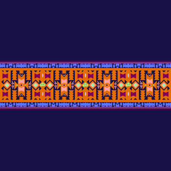 Ikat geometric folklore ornament. Tribal ethnic texture. Seamless striped pattern in Aztec style. Figure tribal embroidery. Indian, Scandinavian, Gyp sy, Mexican, folk pattern.ikat Seamless pattern. photo