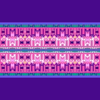 Ikat geometric folklore ornament. Tribal ethnic texture. Seamless striped pattern in Aztec style. Figure tribal embroidery. Indian, Scandinavian, Gyp sy, Mexican, folk pattern.ikat Seamless pattern. photo