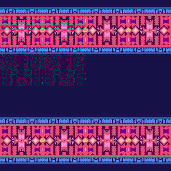 Ikat geometric folklore ornament. Tribal ethnic texture. Seamless striped pattern in Aztec style. Figure tribal embroidery. Indian, Scandinavian, Gyp sy, Mexican, folk pattern.ikat Seamless pattern. photo