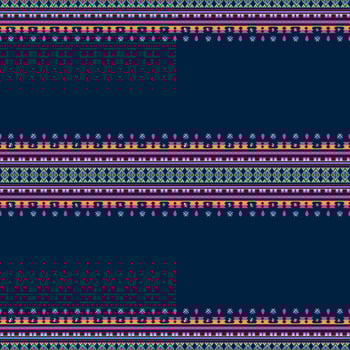 Ikat geometric folklore ornament. Tribal ethnic texture. Seamless striped pattern in Aztec style. Figure tribal embroidery. Indian, Scandinavian, Gyp sy, Mexican, folk pattern. Seamless pattern fab photo