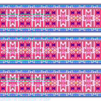 Ikat geometric folklore ornament. Tribal ethnic texture. Seamless striped pattern in Aztec style. Figure tribal embroidery. Indian, Scandinavian, Gyp sy, Mexican, folk pattern.ikat Seamless pattern. photo