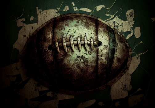 Abstract stylish sport poster rugby ball - image photo