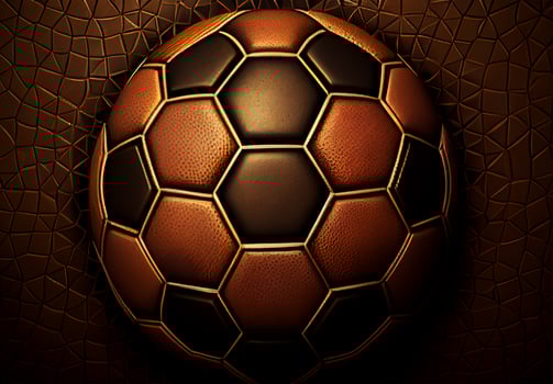 Abstract sports poster soccer ball - image photo