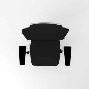 Office Chair 3D rendered realistic furniture top view photo