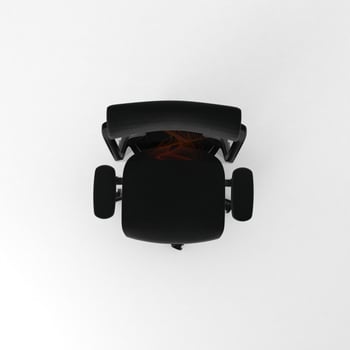 Office Chair 3D rendered realistic furniture top view photo