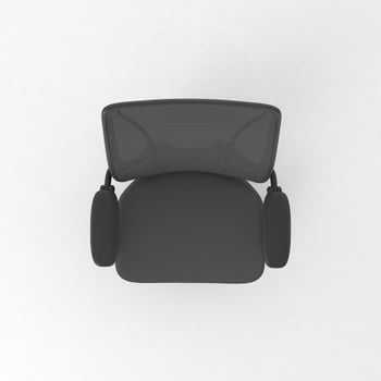 Office Chair 3D rendered realistic furniture top view photo