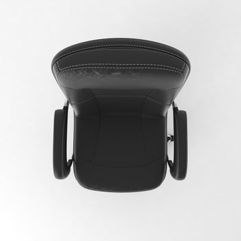 Office Chair 3D rendered realistic furniture top view photo