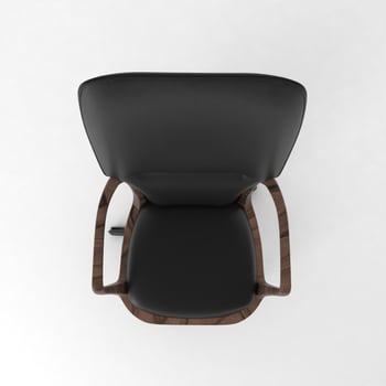 Office Chair 3D rendered realistic furniture top view photo