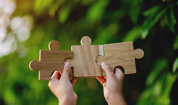 jigsaw puzzles put together jigsaw puzzles puzzle pieces join forces Unity and good teamwork photo
