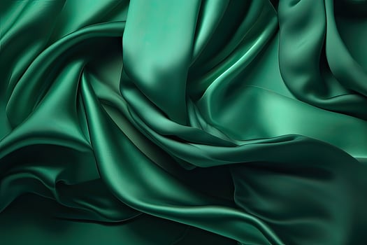 Smooth elegant green silk or satin texture can use as background. . photo