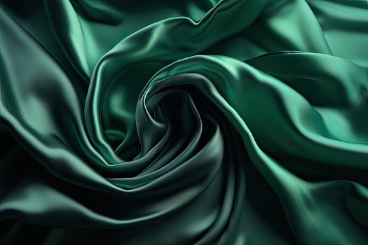 Smooth elegant green silk or satin texture can use as background. . photo