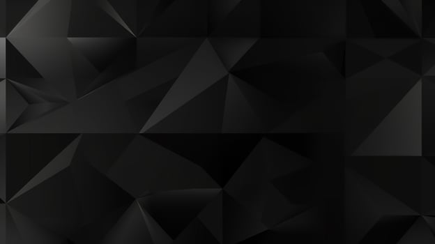 Black polygonal abstract background. Triangular 3d texture. photo