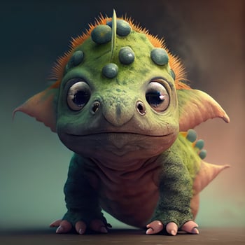 Cute baby dino. photo
