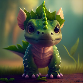 Cute baby dino. photo