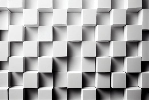 White and gray squares pattern abstract paper background. photo