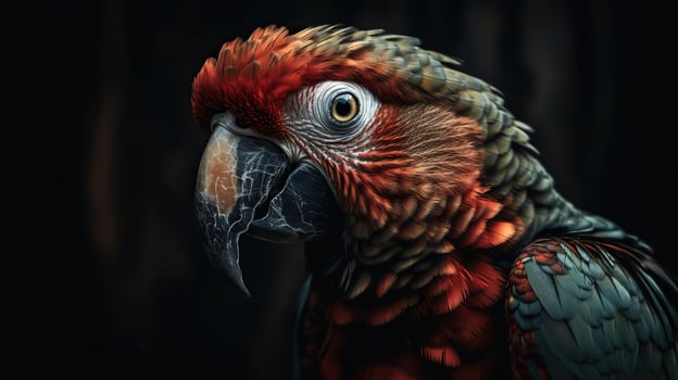 . . Realistic Parrot bird. Can be used for decoration. Graphic Art Illustration. photo