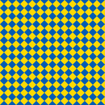 blue and yellow seamless diagonal checkerboard pattern photo