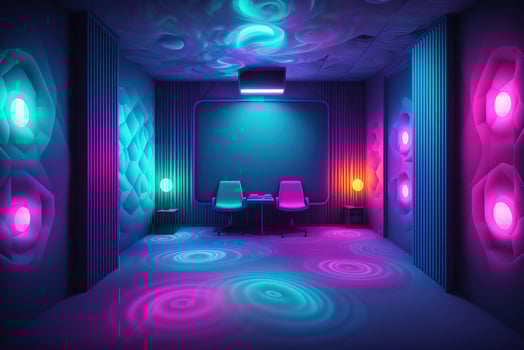sound proof environment neon ambience by photo