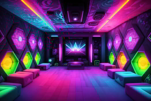 sound proof environment neon ambience by photo