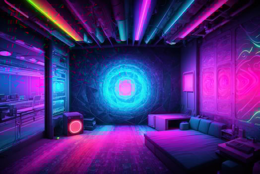 sound proof environment neon ambience by photo