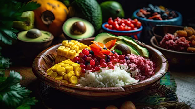 Latin food, colombian national food. photo