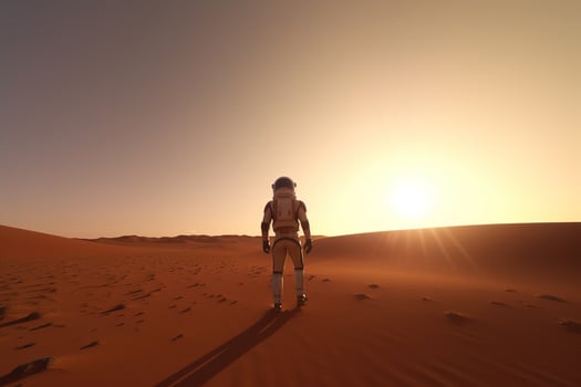 The success of the astronaut's mission on Mars. photo