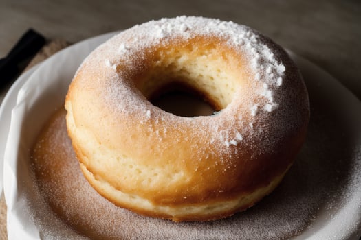 delicious homemade donuts on the table. tasty donuts on a wooden background, sweet food. photo