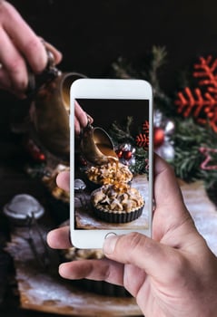 Christmas apple pie photo