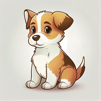 Cute Dog Animal Character Epitome Avatar Mascot Portrait photo