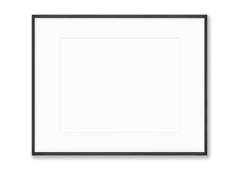 Isolated Photo Frame on White Background, Wooden Frame Mockup