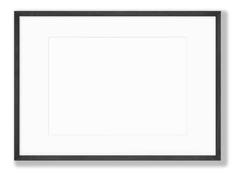 Isolated Photo Frame on White Background, Wooden Frame Mockup