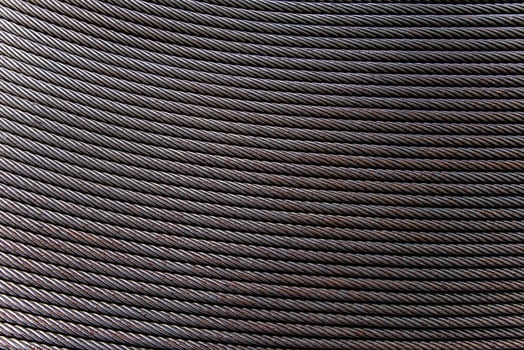 steel winching cable-heavy wire cable in heavy industrial use photo