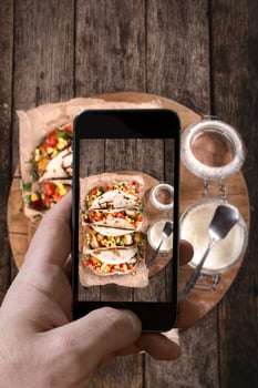 Food photography concept photo