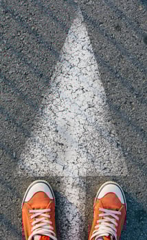 Above the sign photo