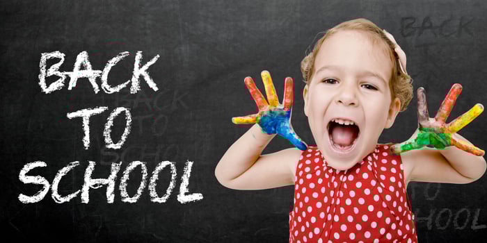 back to school girl photo