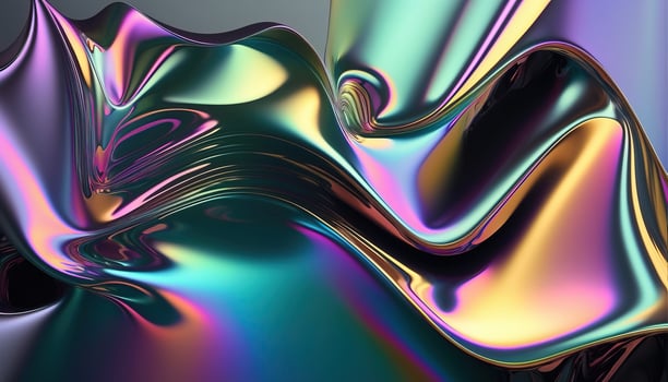 Holographic foil iridiscent background. photo